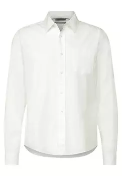 Повседневная рубашка Street One MEN Regular fit Button Up Shirt, цвет white denim