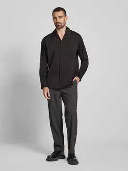 Повседневная рубашка свободного кроя с нагрудным карманом Scotch & Soda, черный