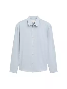 Повседневная рубашка TOM TAILOR DENIM Comfort fit Button Up Shirt Oxford, синий