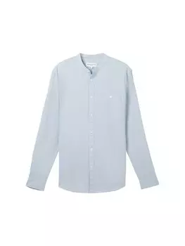 Повседневная рубашка TOM TAILOR DENIM Regular fit Button Up Shirt, светло-синий