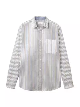 Повседневная рубашка TOM TAILOR Regular fit Button Up Shirt, белый