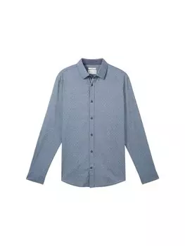 Повседневная рубашка TOM TAILOR Regular fit Button Up Shirt, цвет sapphire/opal