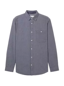 Повседневная рубашка TOM TAILOR Regular fit Button Up Shirt, пятнистый синий