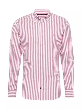 Повседневная рубашка TOMMY HILFIGER Regular fit Button Up Shirt, цвет red/white