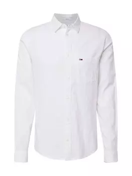 Повседневная рубашка Tommy Jeans Regular fit Button Up Shirt, белый