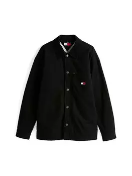 Повседневная рубашка Tommy Jeans Regular fit Button Up Shirt, черный