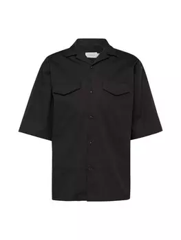 Повседневная рубашка TOPMAN Comfort fit Button Up Shirt, черный