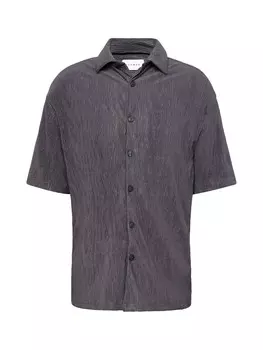 Повседневная рубашка TOPMAN Regular fit Button Up Shirt, темно-серый