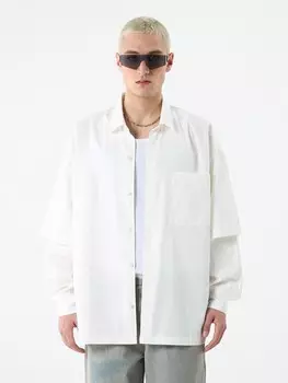 Повседневная рубашка VAMOS CLO Comfort fit Button Up Shirt, белый