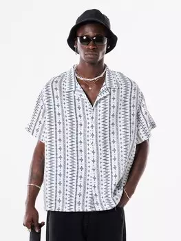 Повседневная рубашка VAMOS CLO Comfort fit Button Up Shirt, белый