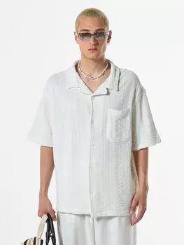 Повседневная рубашка VAMOS CLO Comfort fit Button Up Shirt Candytuft, белый
