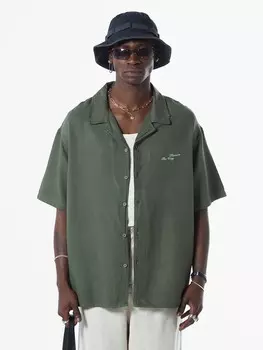 Повседневная рубашка VAMOS CLO Comfort fit Button Up Shirt Spirea, темно-зеленый