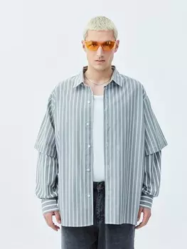Повседневная рубашка VAMOS CLO Comfort fit Button Up Shirt, серый
