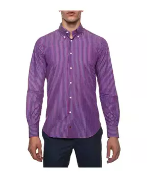 Повседневная рубашка в итальянскую полоску на пуговицах Crrel, мультиколор