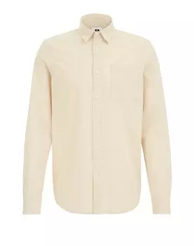 Повседневная рубашка WE Fashion Regular fit Button Up Shirt, бежевый