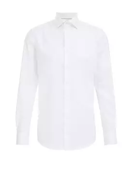 Повседневная рубашка WE Fashion Slim fit Button Up Shirt, белый