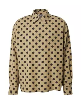 Повседневная рубашка WEEKDAY Comfort fit Button Up Shirt, хаки