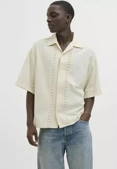 Повседневная рубашка WIDE FIT Jack & Jones, бежевый