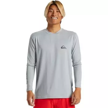 Повседневная серфовая футболка с длинным рукавом Quiksilver, цвет quarry