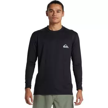 Повседневная серфовая футболка с длинным рукавом Quiksilver, черный