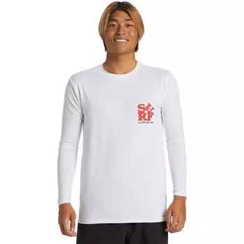 Повседневная серфовая футболка с длинным рукавом Quiksilver, мультиколор