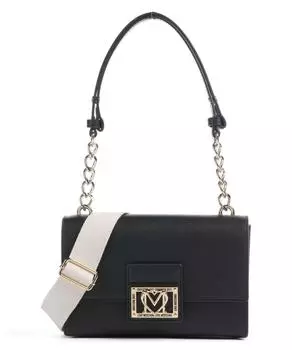 Повседневная шикарная сумка через плечо из искусственной кожи Love Moschino, черный