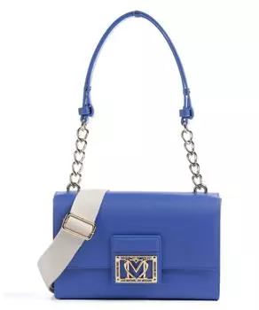 Повседневная шикарная сумка через плечо из искусственной кожи Love Moschino, синий