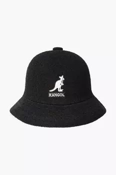 Повседневная шляпа с большим логотипом Kangol, черный