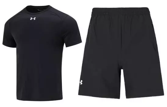 Повседневная спортивная одежда для мужчин, черный цвет Under Armour, черный