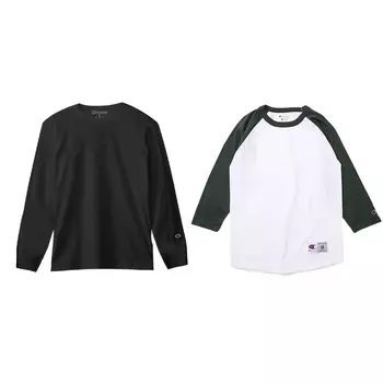 Повседневная спортивная одежда унисекс, 2 шт Champion, 2 Pack (Black+White Base with Dark Green Sleeves)