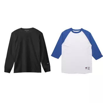 Повседневная спортивная одежда унисекс, 2 шт Champion, 2 Pack (Black+White Base with Royal Blue Sleeves)