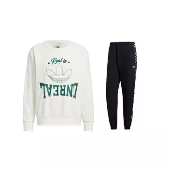 Повседневная спортивная одежда унисекс Белый/черный Adidas Originals, белый/черный