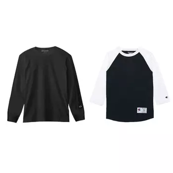 Повседневная спортивная одежда унисекс Champion, 2 Pack (Black+Black with White Sleeves)