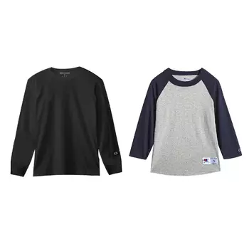 Повседневная спортивная одежда унисекс Champion, 2 Pack (Black+Gray with Navy Blue Sleeves)