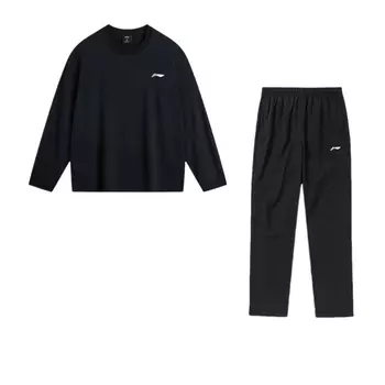 Повседневная спортивная одежда унисекс LiNing, черная