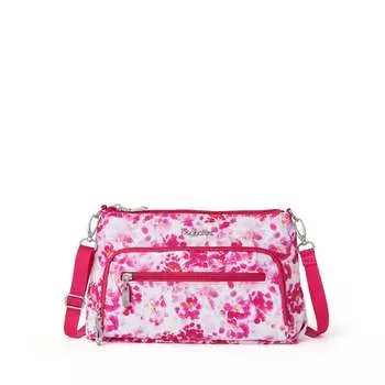Повседневная сумка через плечо Baggallini, цвет Pink Tie-Dye Floral