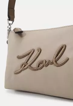 Повседневная сумочка Signature Pouch KARL LAGERFELD, песочный