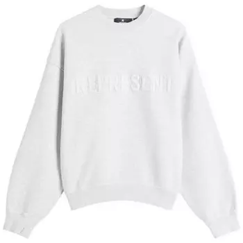 Повседневная толстовка с логотипом Crew Represent, серый