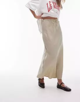 Повседневная твиловая юбка на кулиске Topshop