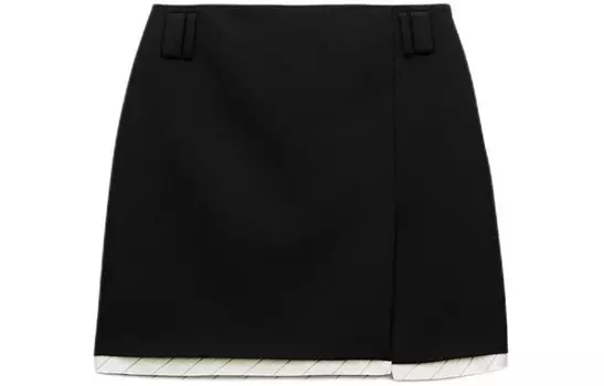 Повседневная юбка серии ZW женская черная Zara