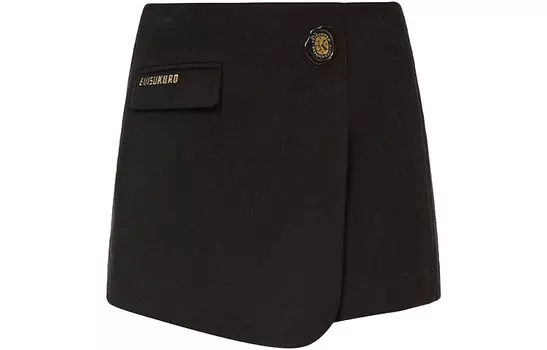 Повседневная юбка женская черная Evisu