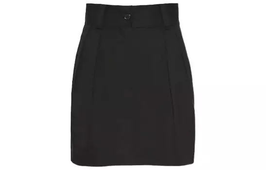 Повседневная юбка женская черная Miu Miu