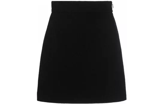 Повседневная юбка женская черная Miu Miu
