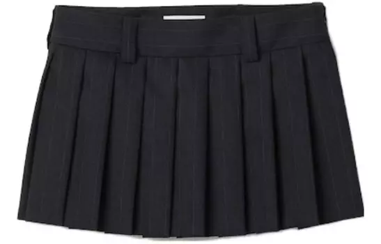 Повседневная юбка женская черная Miu Miu