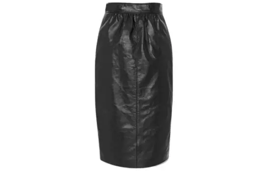 Повседневная юбка женская черная Saint Laurent