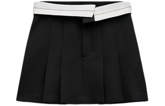 Повседневная юбка женская черная Zara