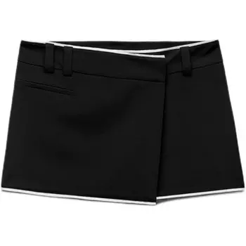 Повседневная юбка женская черная Zara