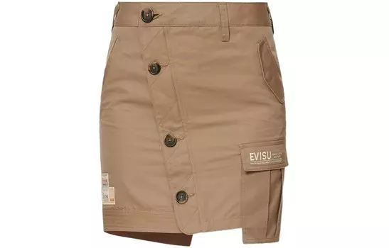 Повседневная юбка женская хаки Evisu