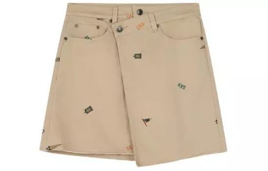 Повседневная юбка женская хаки Gap