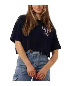 Повседневная женская футболка Letterman Tommy Jeans, синий